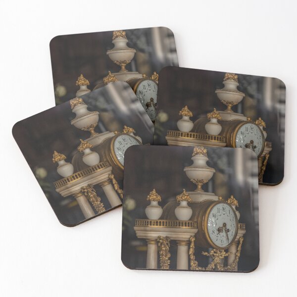 Item preview, Antique table clock with marble and gold details designed and sold by brambillasimone.