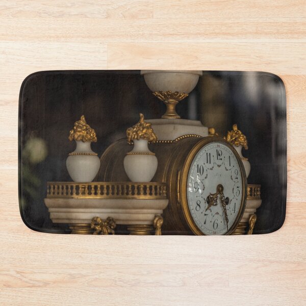 Item preview, Antique table clock with marble and gold details designed and sold by brambillasimone.