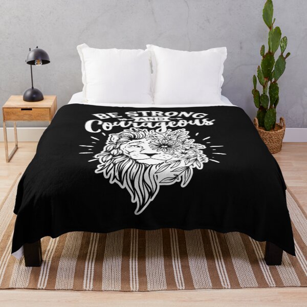 Item preview, BE STRONG AND COURAGEOUS LION designed and sold by thekyngsqueen.