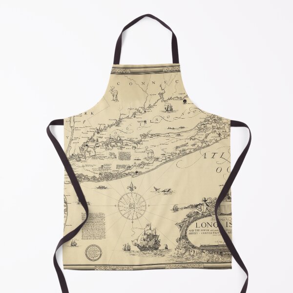Item preview, 1925 Vintage Historical Map of Long Island and the Sound designed and sold by Gin Neko.