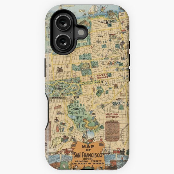 Item preview, 1927 Vintage Map of San Francisco designed and sold by Gin  Neko.