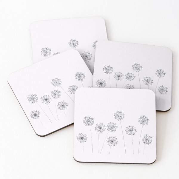 Item preview, An watercolor artistic hand drawn image of seven flowers (dandelions) designed and sold by Irnika.