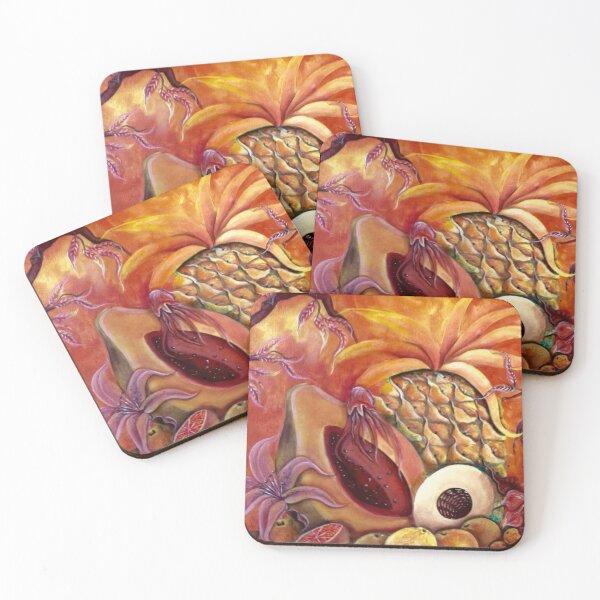 Item preview, Orange fruits with flowers designed and sold by decasoart.