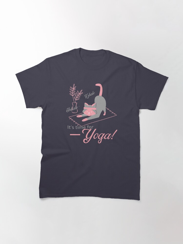 yoga cat t shirt