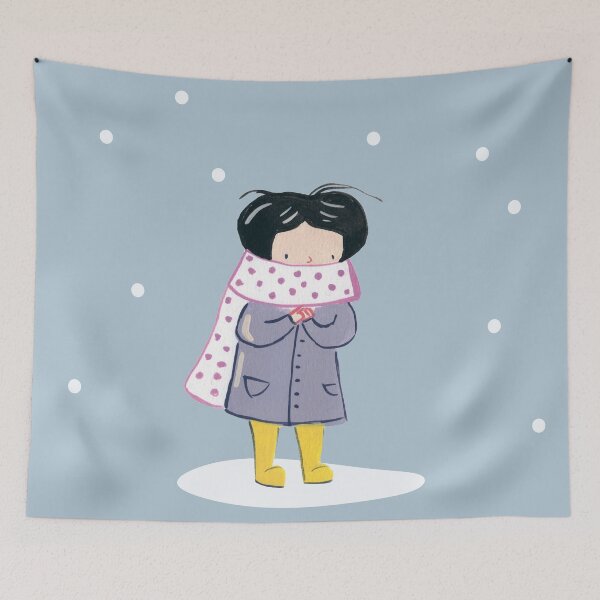 Item preview, Little girl with scarf designed and sold by msssole.