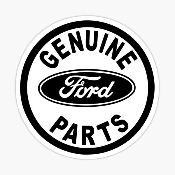 Download Old Ford Logo Stickers Redbubble PSD Mockup Templates