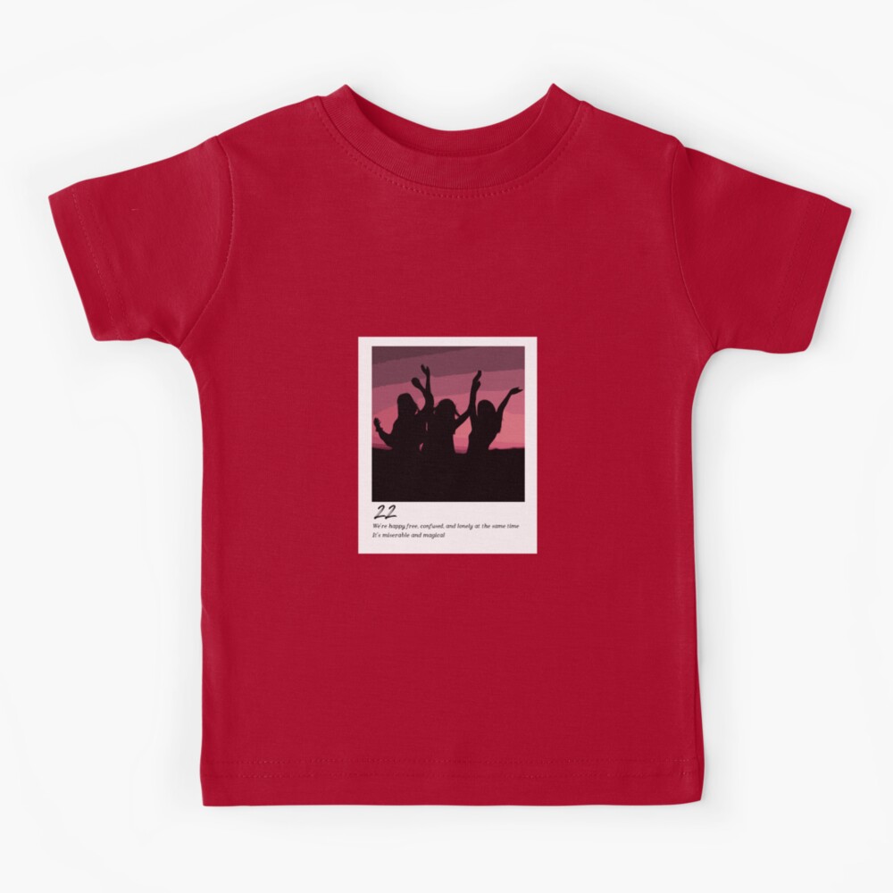 Red - Taylor Swift Kids T-Shirt by nd-creates