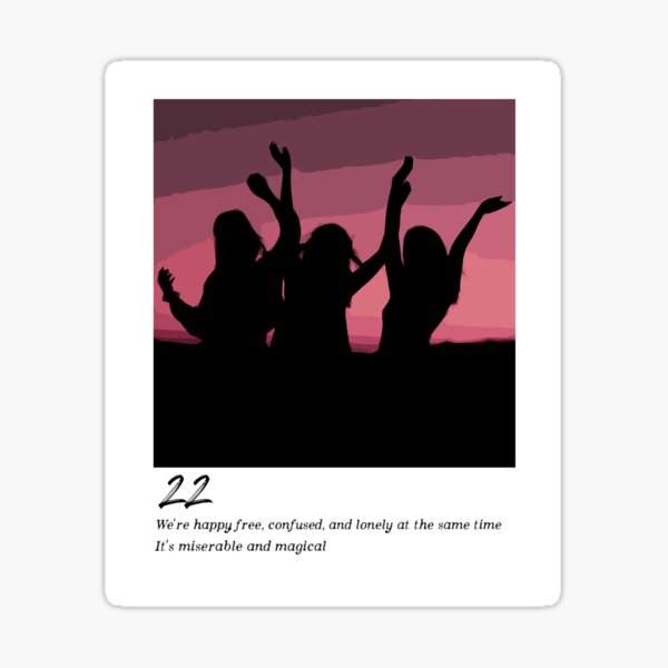 "22 - Taylor Swift" Sticker for Sale by nd-creates | Redbubble