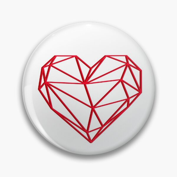 Item preview, Geometric heart designed and sold by Tania Guzmán.