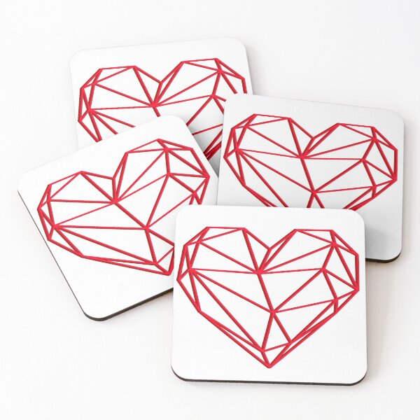 Item preview, Geometric heart designed and sold by Tania Guzmán.