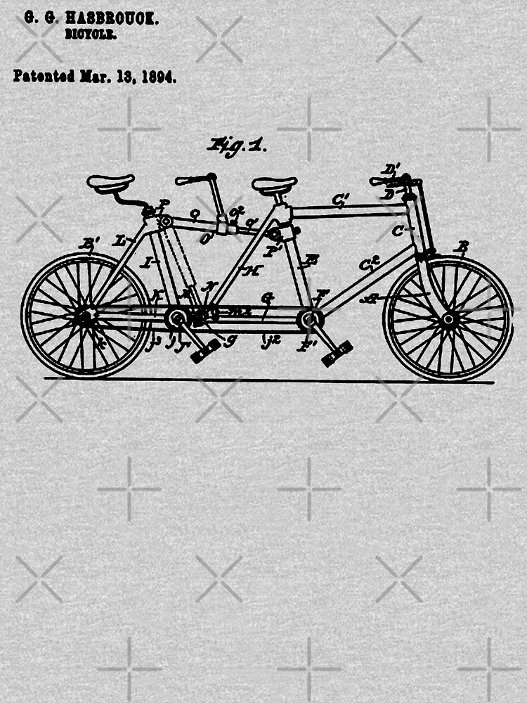 "Bike Bicycle Tandem Bike Conversion Kit 1984" Tshirt for Sale by