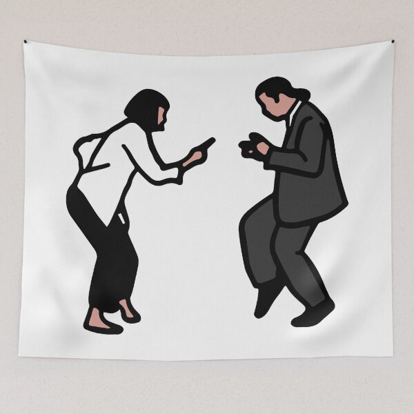 Aperçu de l'œuvre Danse Pulp Fiction créée et vendue par kawaiifriends.