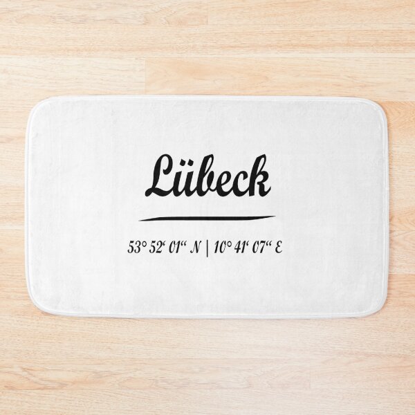 Item preview, Lübeck with coordinates designed and sold by GeogDesigns.
