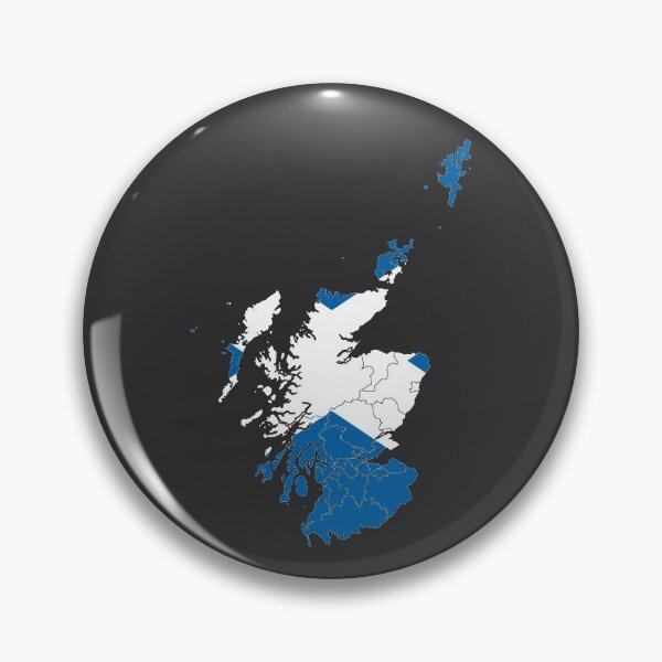 Item preview, Scotland Flag Map with state boundaries designed and sold by Alo.