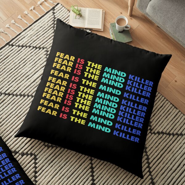 Fear is the Mind Killer Vintage Floor Pillow