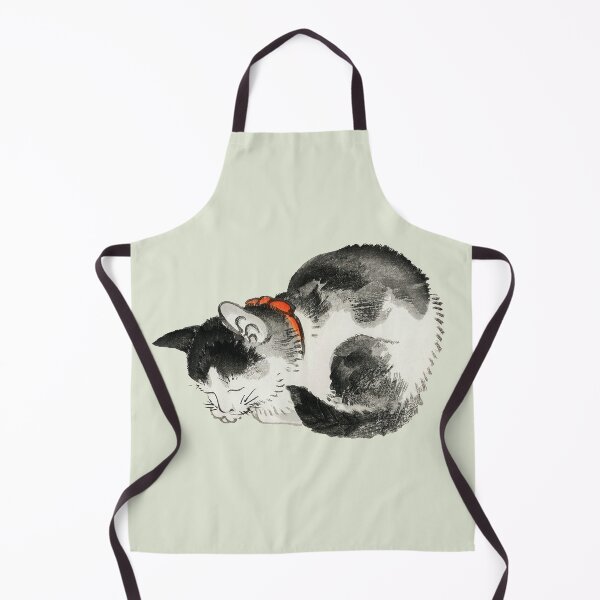 Item preview, Vintage Japanese Sleeping Cat Ink Art Drawing by Kono Bairei designed and sold by Sirieht.