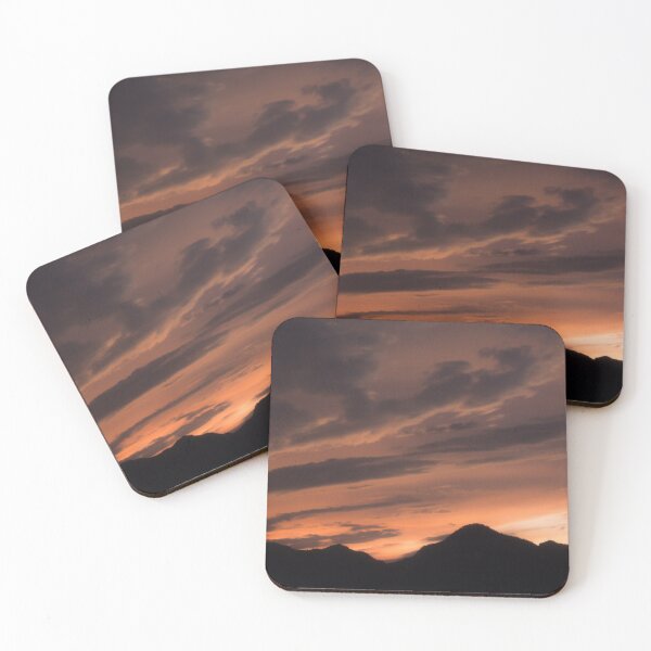 Item preview, silhouette mountain sunset view designed and sold by nuurfauzi.