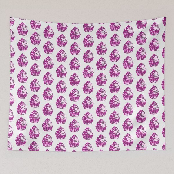 Item preview, Pink Cupcake outline drawing designed and sold by thejblock.