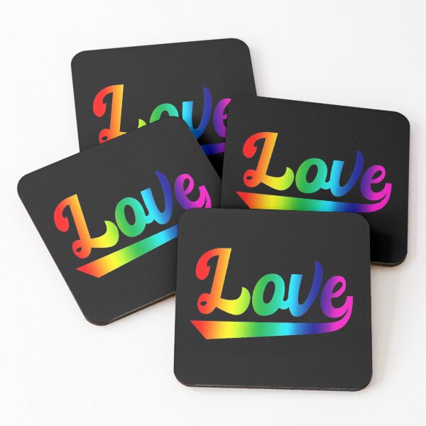 Item preview, Love with underscore rainbow designed and sold by GeogDesigns.