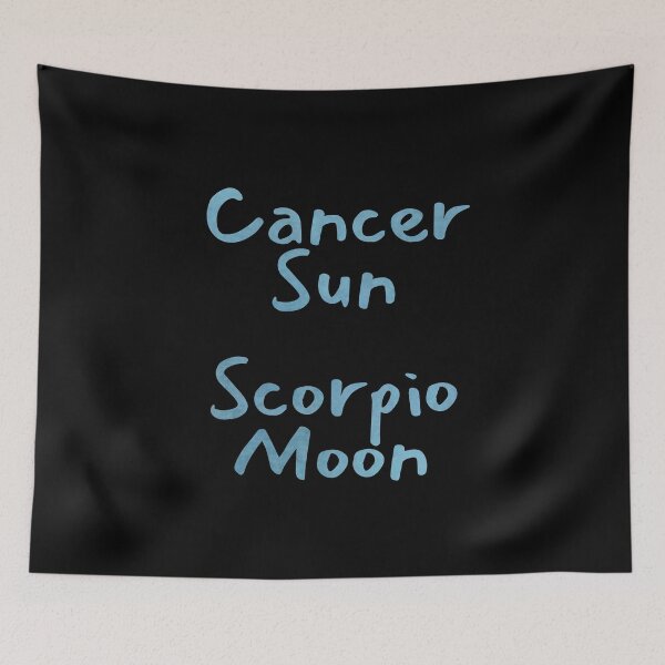 Item preview, Cancer Sun Scorpio Moon Text designed and sold by leomooncreates.
