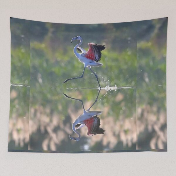 Item preview, The flamingo is running. designed and sold by Karine Dupras.