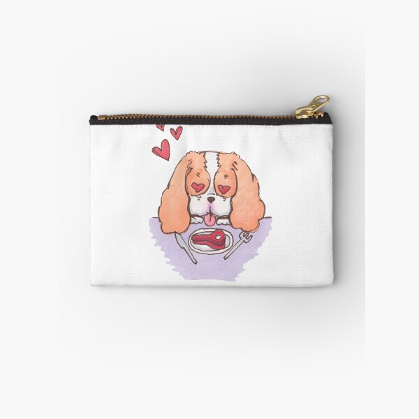 Item preview, Cavalier King Charles Spaniel - Blenheim with Steak designed and sold by jollyinu.