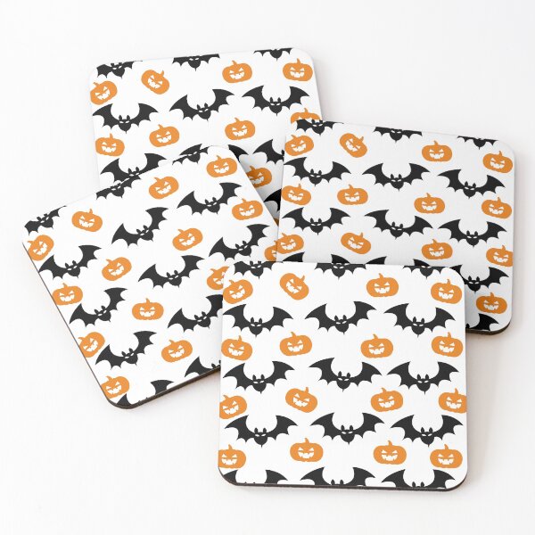 Item preview, Halloween pattern with pumpkin and bats designed and sold by khaled11591.