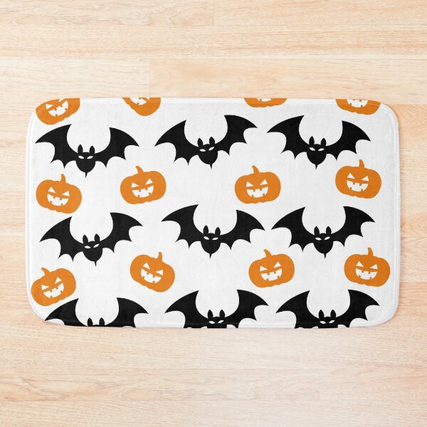 Item preview, Halloween pattern with pumpkin and bats designed and sold by khaled11591.