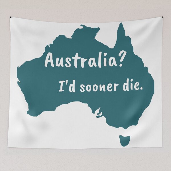 Item preview, Algernon would sooner die than go to Australia. -Wilde designed and sold by bardnbangtan.