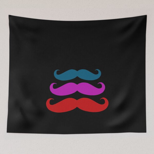 Item preview, 3 Colorful Mustaches Birthday Gift designed and sold by GBDesigner.