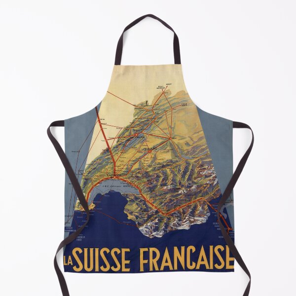 Item preview, 1939 Vintage Poster Railroads of French Speaking Switzerland designed and sold by Gin Neko.