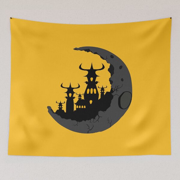 Item preview, nightmare halloween flying dark moon city vampire castle gifts designed and sold by zerobatt.