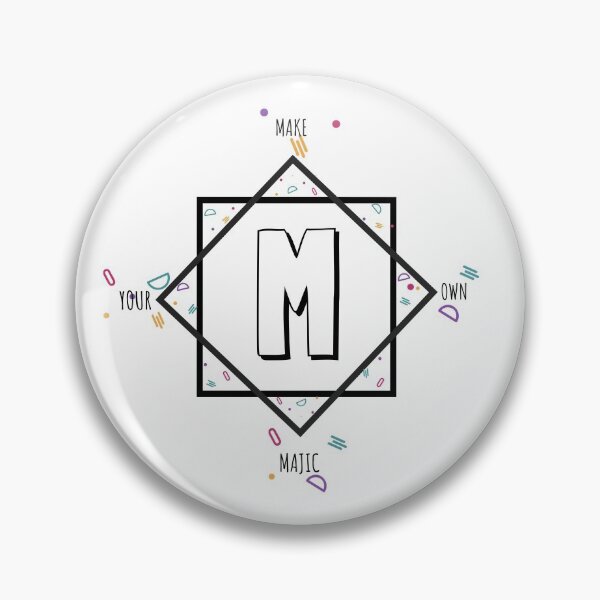 Item preview, Monogrammed Initial Letter M with Inspiring Quote "MAKE YOUR OWN MAGIC". Choose your Favorite. designed and sold by 爱芳 Ai Fang.