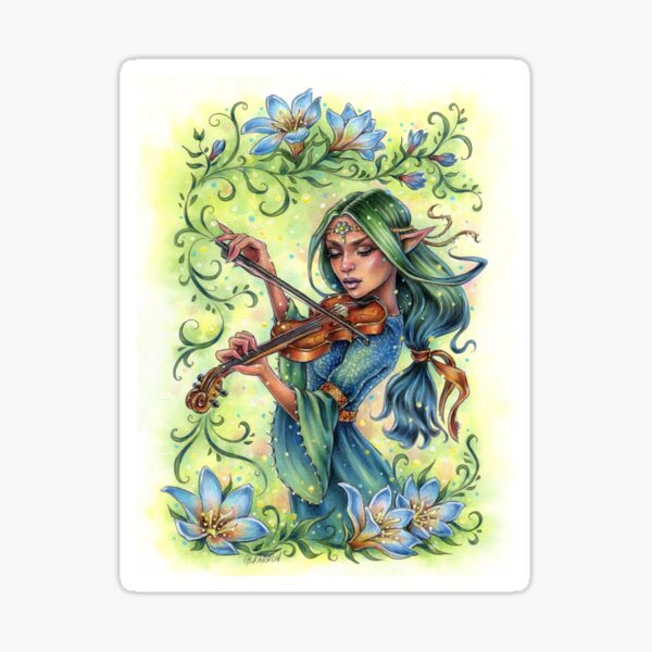Summer Night Fiddler Sticker