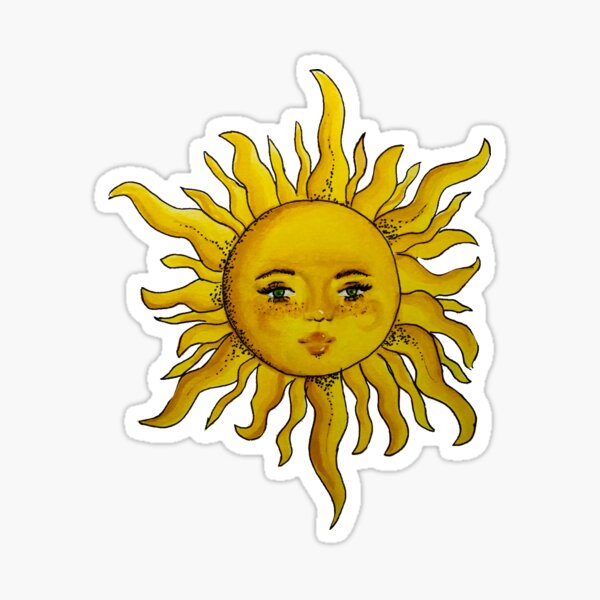 Vintage Sun And Moon Stickers Redbubble
