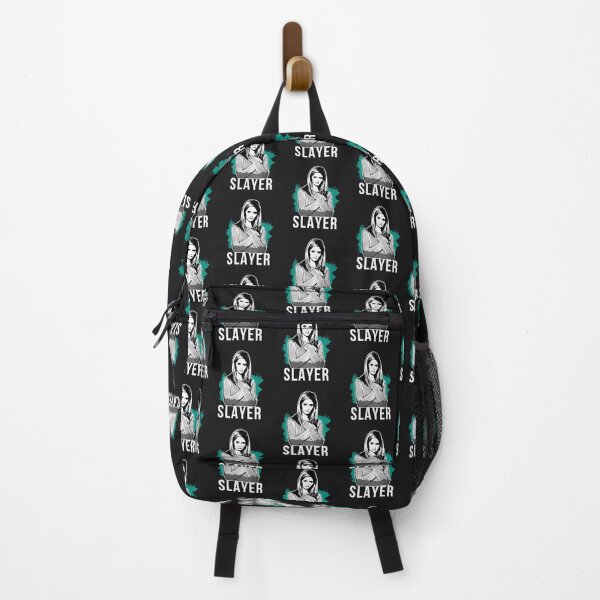 Item preview, Slayer Portrait - Teal with White Text (BtVS) designed and sold by Vixetches.