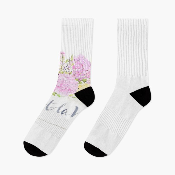 Item preview, hand painted spring flowers in cest la vie pot  designed and sold by ColorandColor.