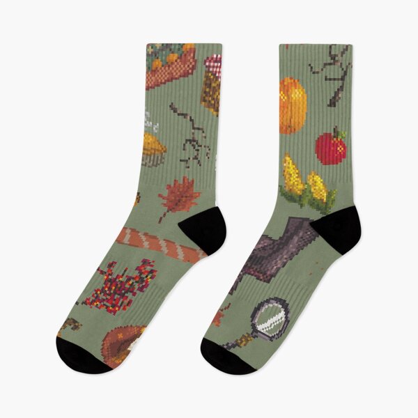 Item preview, Autumn Pixel Illustration Green designed and sold by Chillcrafting.
