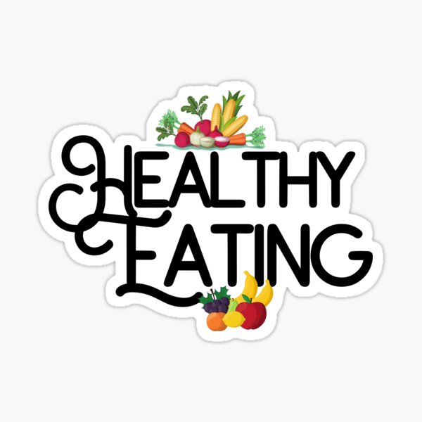 Healthy Living Sticker  Funny Vegan Gifts, Laptop & Water Bottle Deca