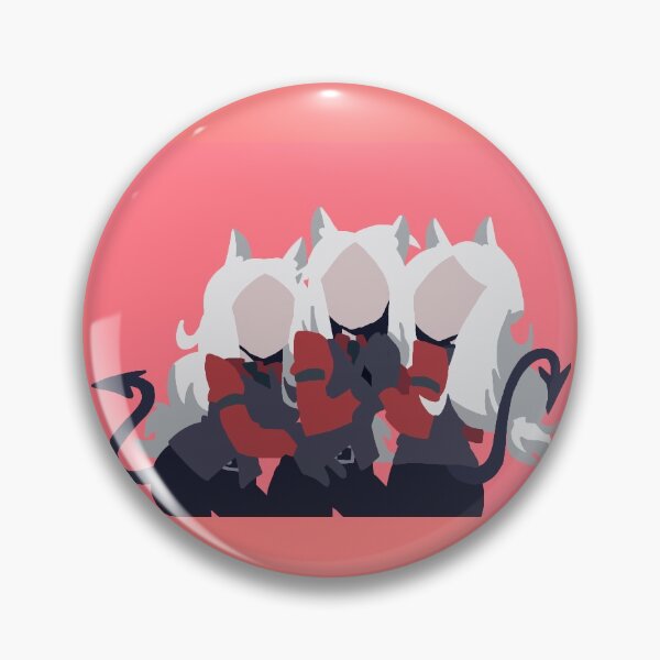 Item preview, Minimalistic Helltaker Cerberus Pin designed and sold by MonacaTowa.