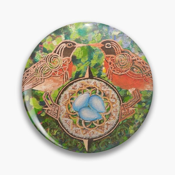 Item preview, Celtic Copperfeather Robins designed and sold by umasharda.