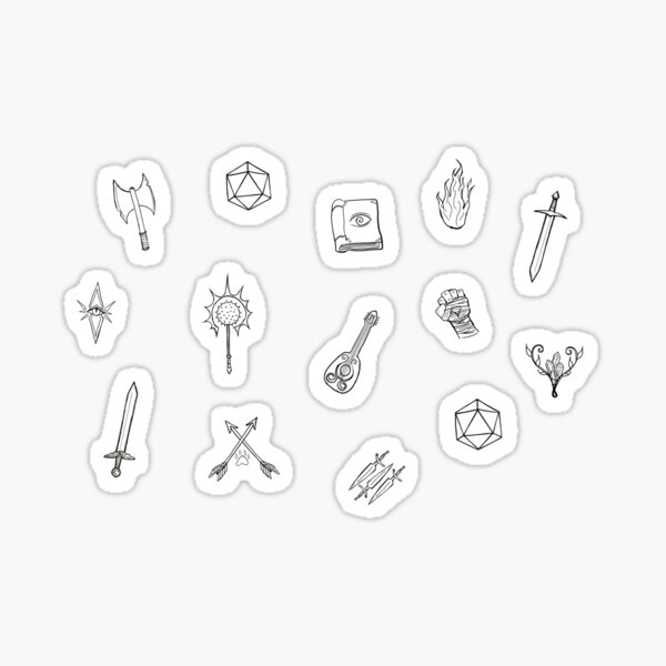 Item preview, D&D Class Symbols designed and sold by CreativeSparks-.