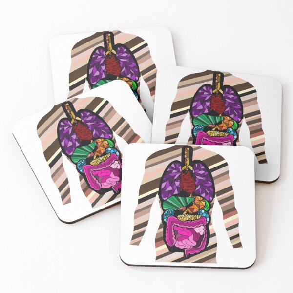 Item preview, Human Body Organs - Stained Glass Print designed and sold by caringarage.