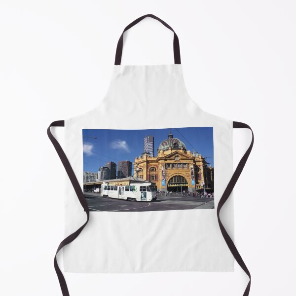 Item preview, Flinders Street Station and Melbourne tram designed and sold by Roz McQuillan Fine Art & Photography.