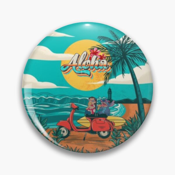 Item preview, aloha lilo and stitch vibes sticker designed and sold by monikizz.