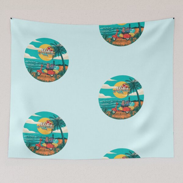 Item preview, aloha lilo and stitch vibes sticker designed and sold by monikizz.