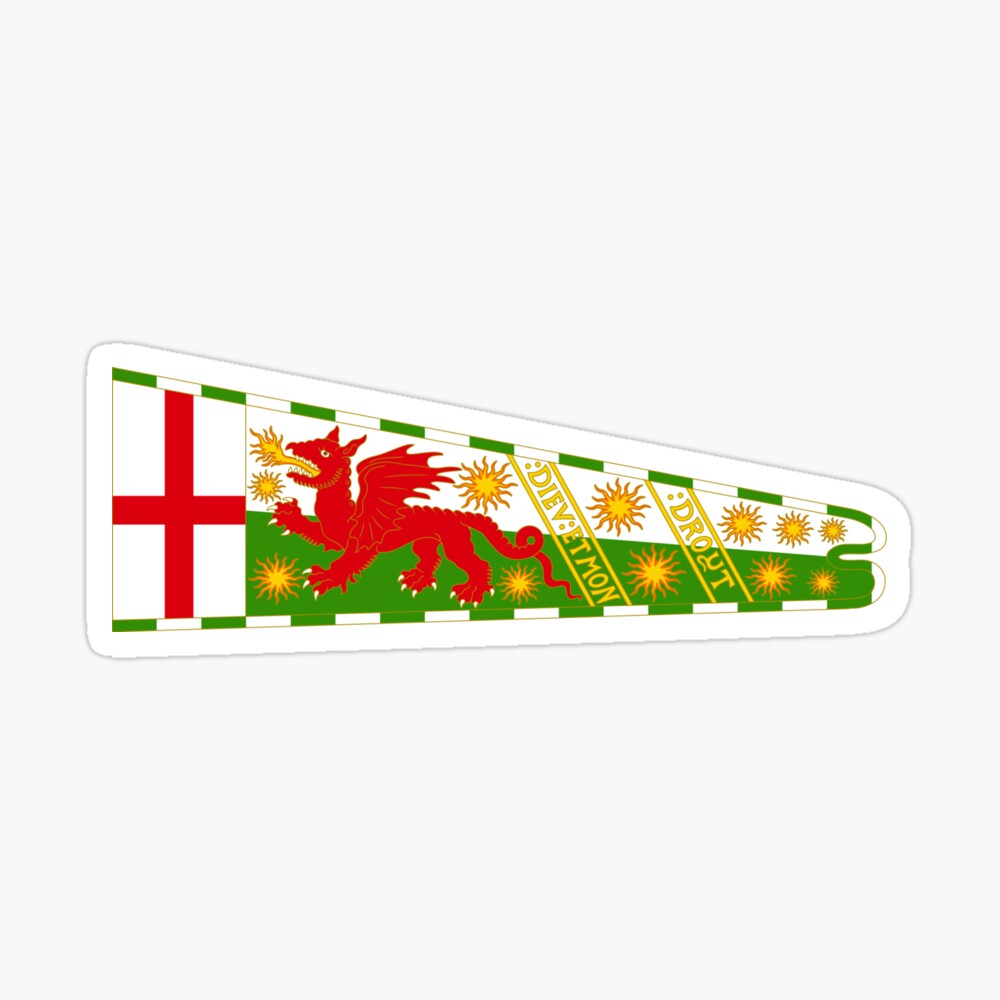 Royal Standard of Henry VIII of England Welsh Flag Sticker for Sale by HistoryWear Redbubble