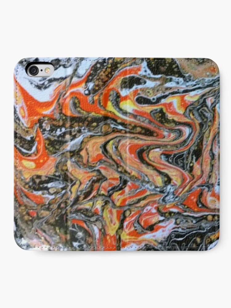 Alternate view of Abstract Painting-"Candy Corn"-Abstract Art-Abstracts iPhone Wallet