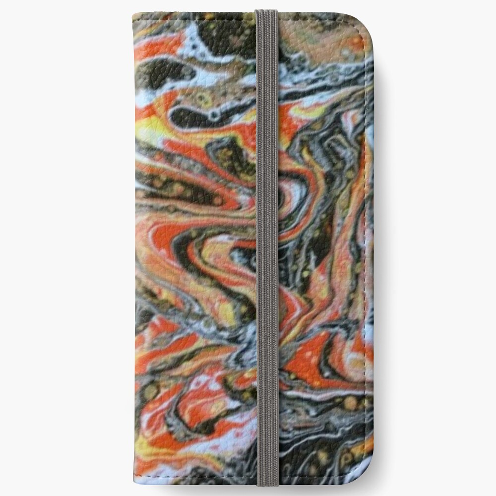 Abstract Painting-"Candy Corn"-Abstract Art-Abstracts iPhone Wallet