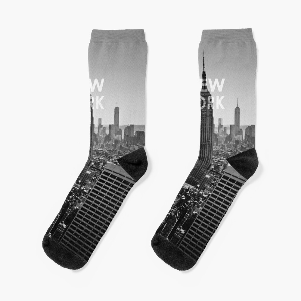 The Official New York Skyline Socks for Yankees Fans - Fan Gear